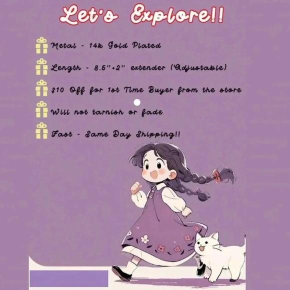 ▶ GOLD INITIAL ANKLET ❤️HEART CHARM PERSONALIZED DOUBLE LAYER DAINTY, ELDM22105A - Picture 2 of 16